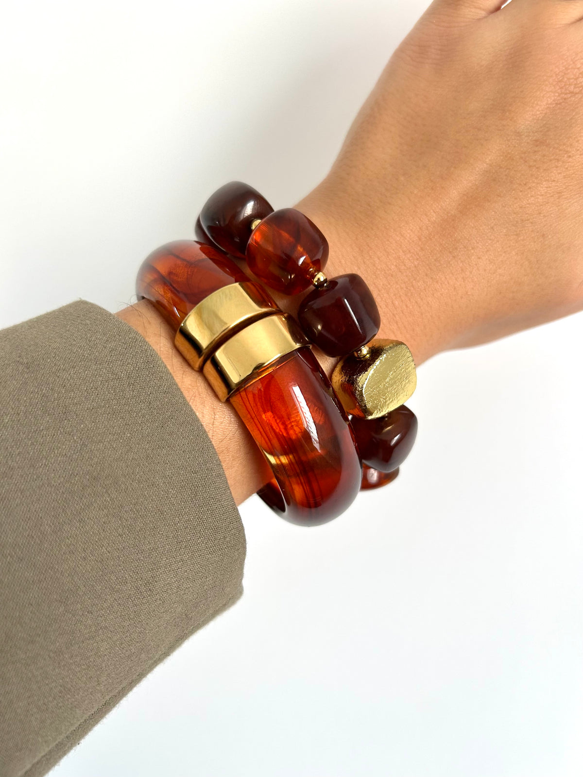 Bracelet Athena - Brun ambré
