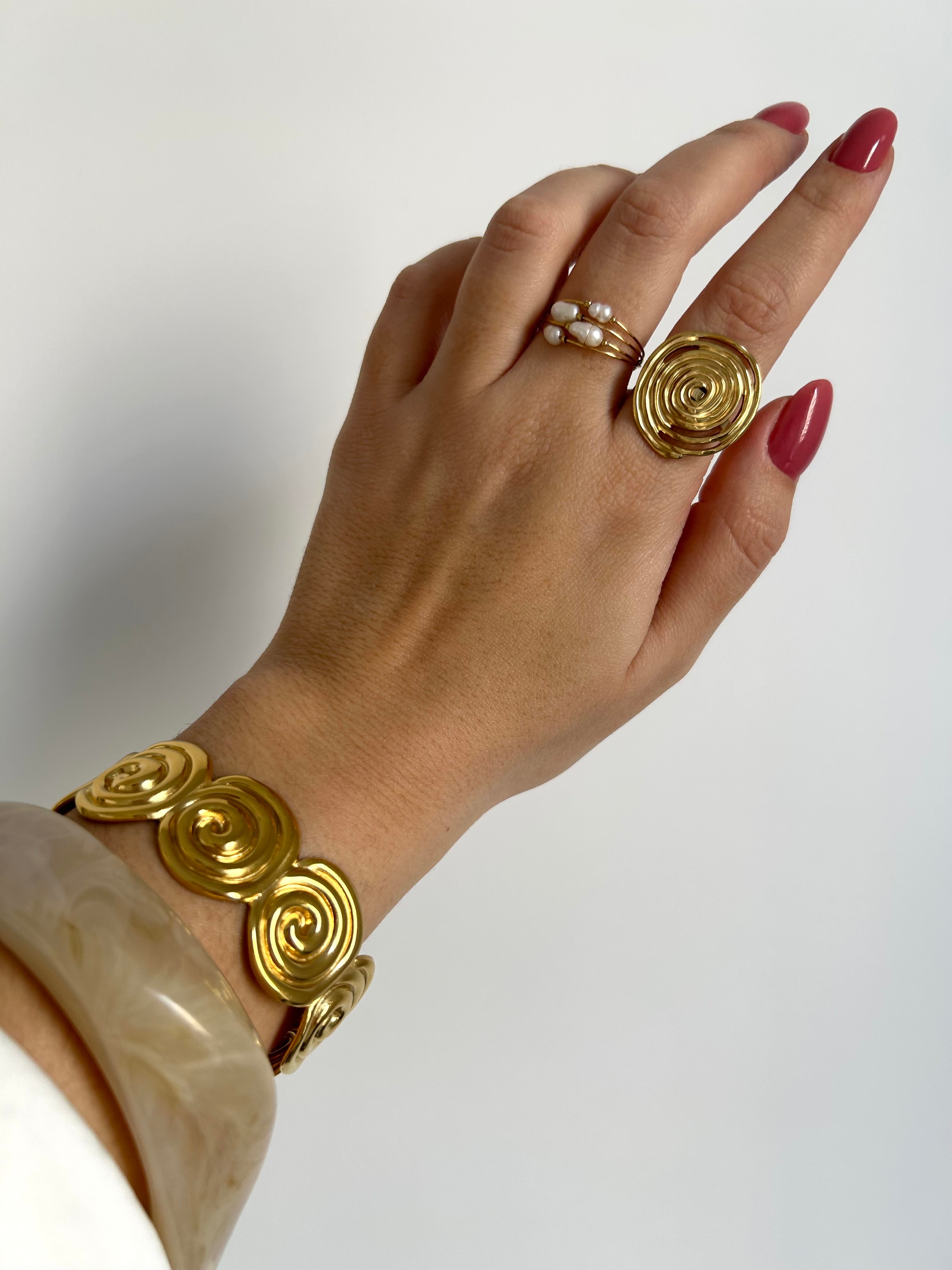 Bague Golden Mantra