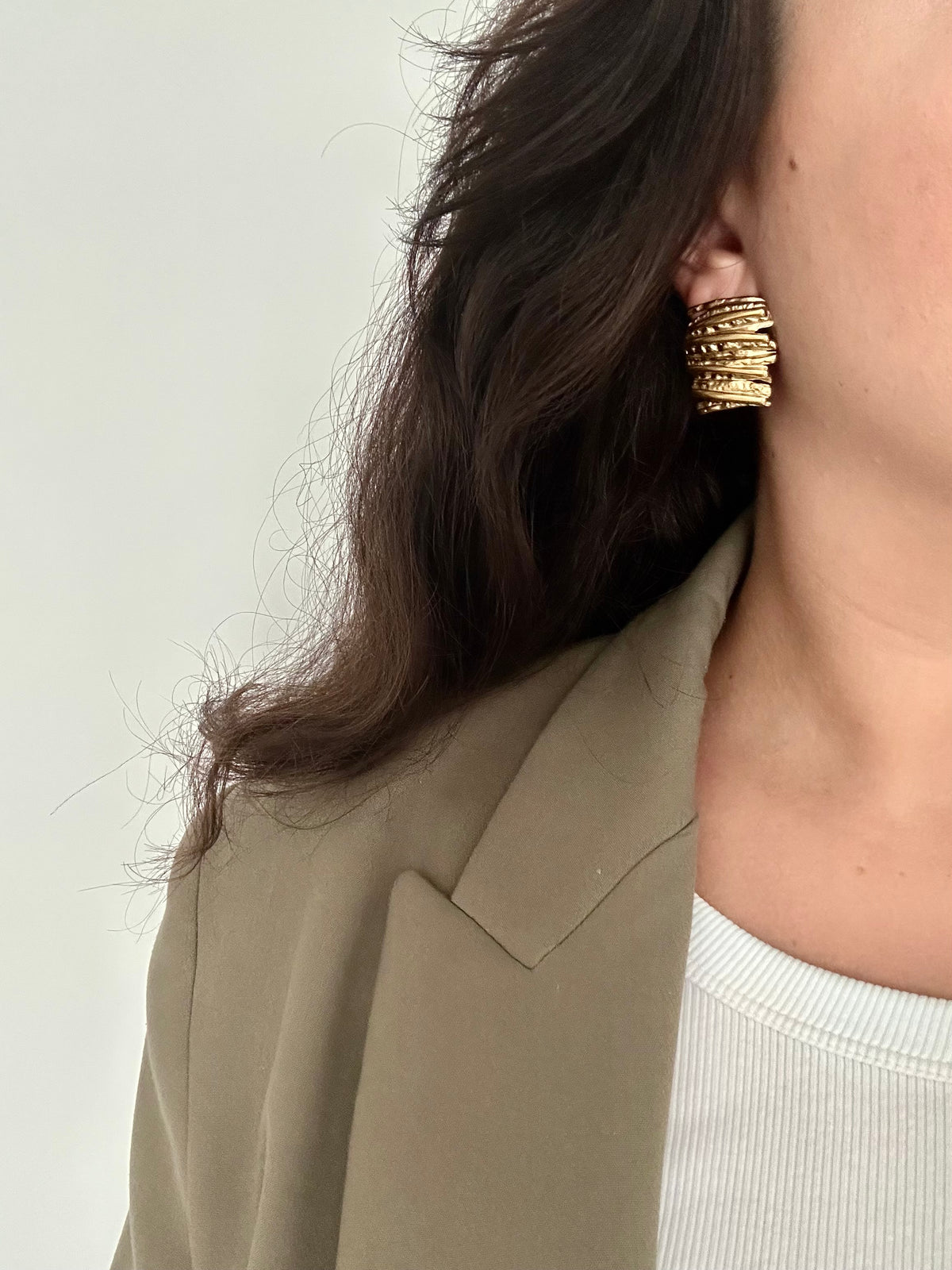 Boucles d'oreilles Golden Wall